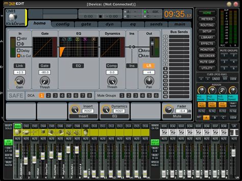 midas m32 edit pc software.